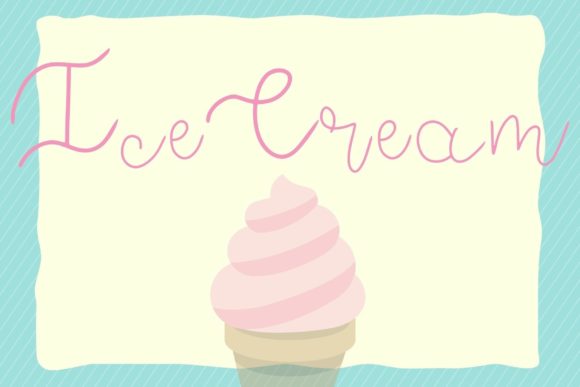 Ice Cream Font