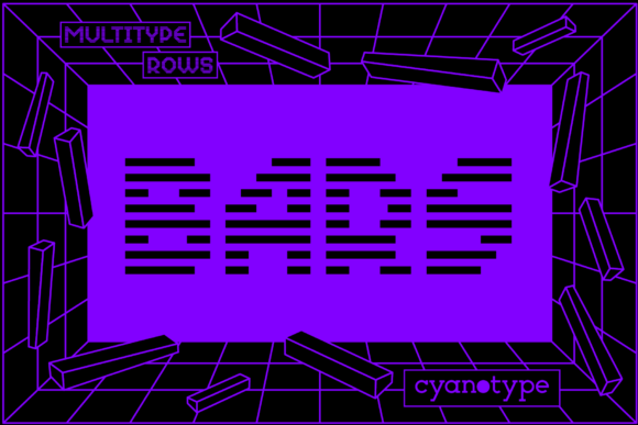 MultiType Rows Bars Font