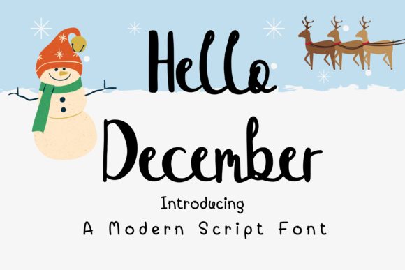 Hello December Font