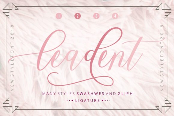 Leadent Script Font