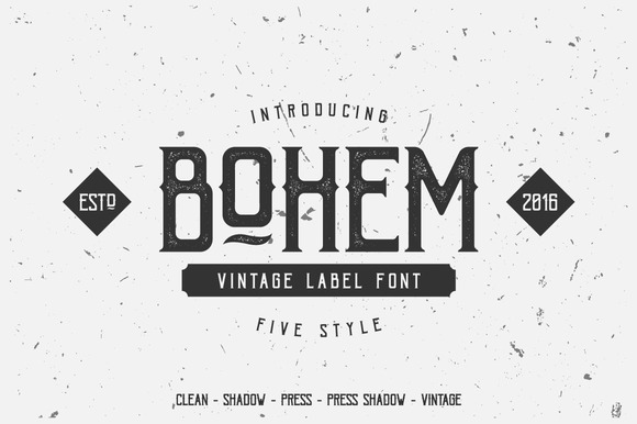 Bohem Typeface Font