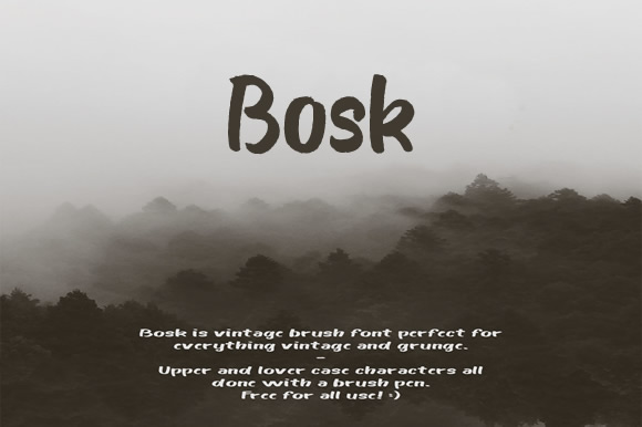 Bosk Font
