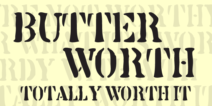 Butterworth Font
