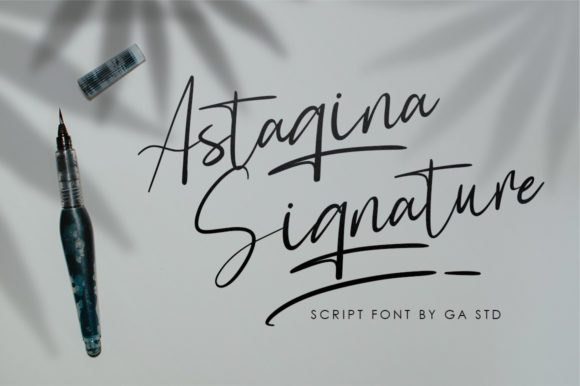 Astagina Signature Font
