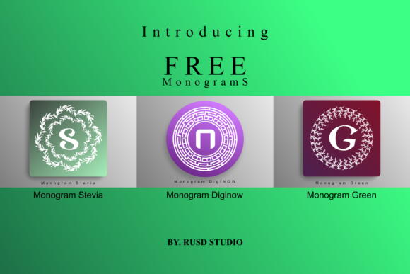Three Lovely Monograms Font
