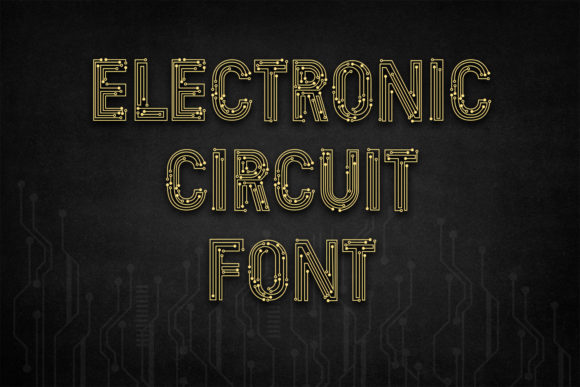 Electronic Circuit Font