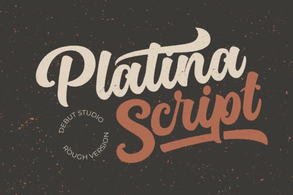 Platina Script - Rough Font