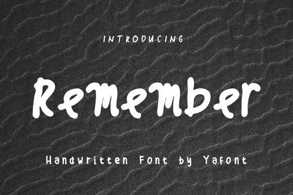 Remember Font