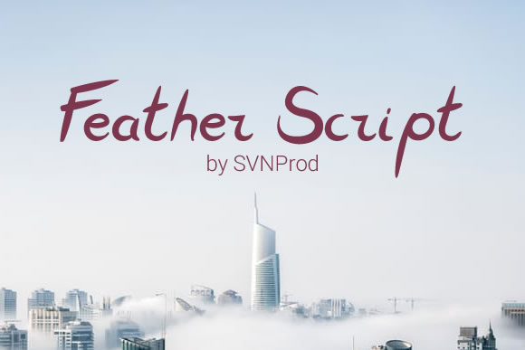 Feather Script Font