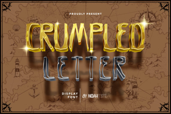 Crumpled Letter Font