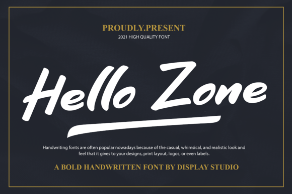 Hello Zone Font