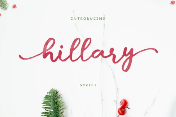 Hillary Script Font