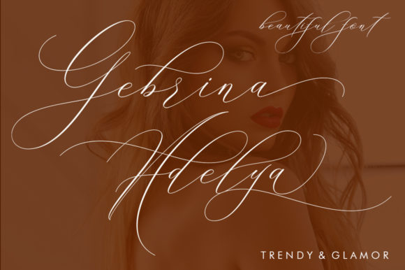 Beautiful in White Font
