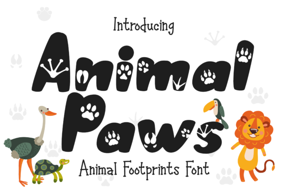 Animal Paws Font