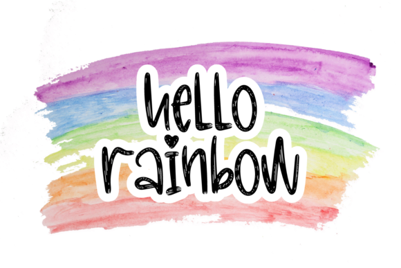 Hello Rainbow Font