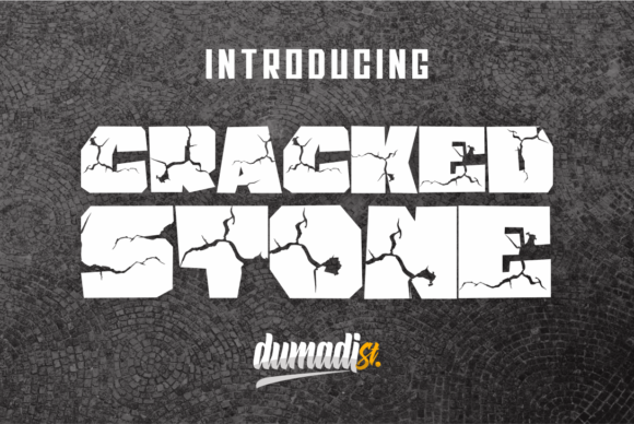 Cracked Stone Font