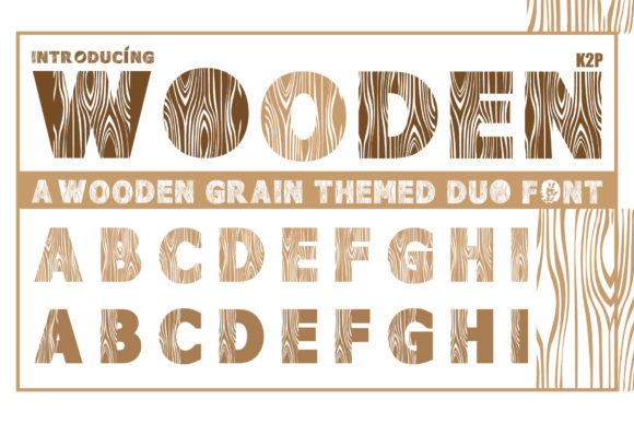 Wooden Duo Font