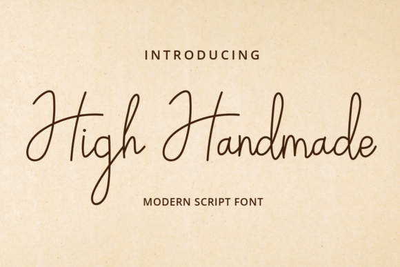 High Handmade Font