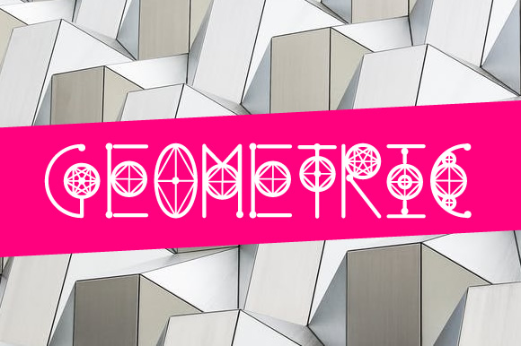Round Geometric Font