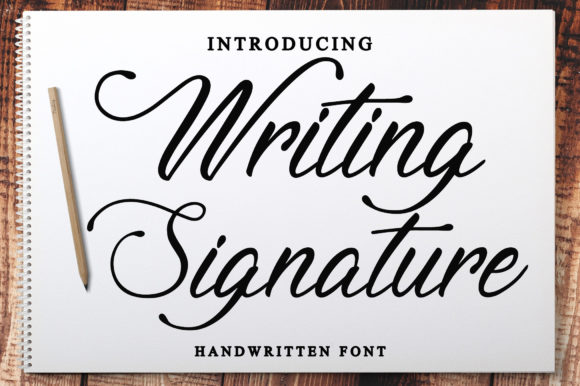 Writing Signature Font