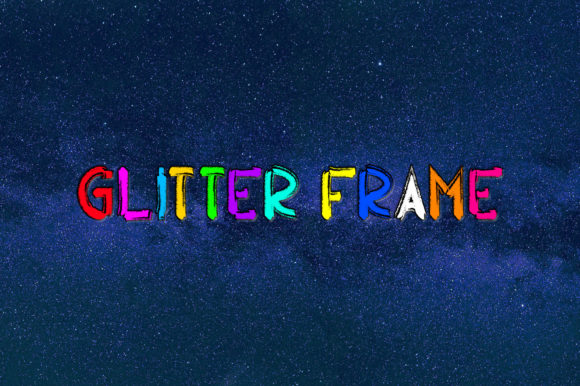 Glitter Frame Font