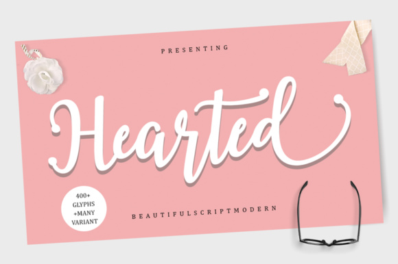 Hearted聽 Font