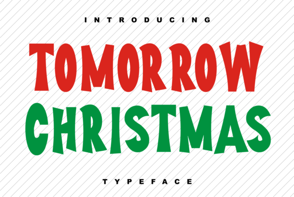 Tomorrow Christmas Font
