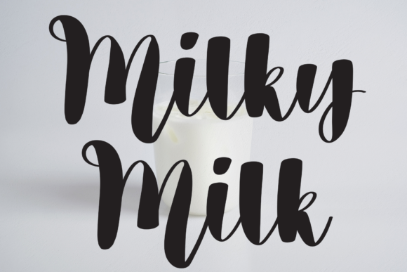 Milky Milk Font