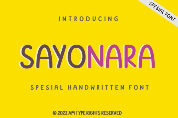 Sayonara Font