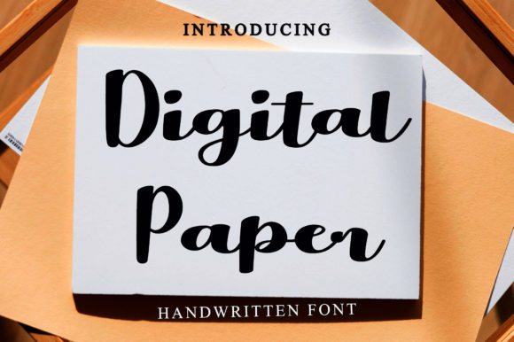 Digital Paper Font