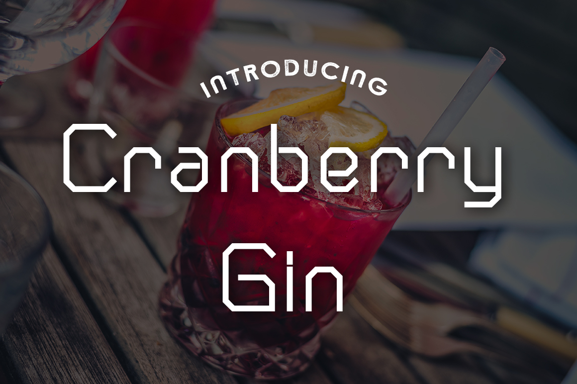 Cranberry Gin Font